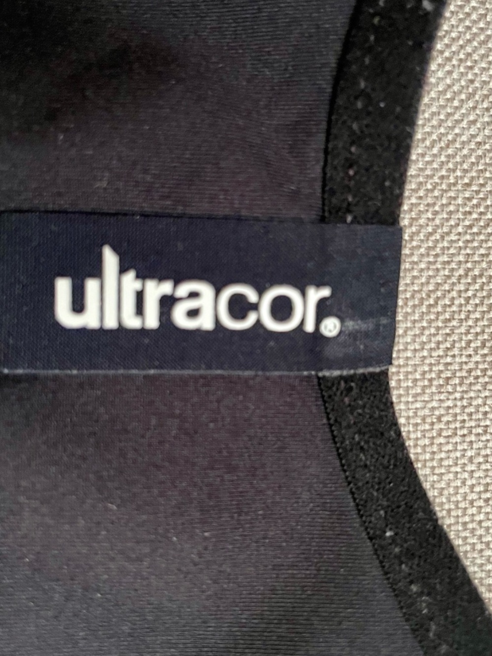 Ultracor Reversible Navy Nautical Rope Print Crop Top Sports Bra Gold Stripe XS - Picture 4 of 6